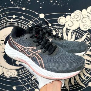 Asics Gel-Excite 9 1012B182 Athletic Sneaker Women's 6 Black Jacquard Running